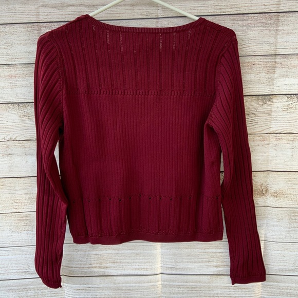 Charli London Red Long Sleeve Top Size Small - Picture 2 of 9